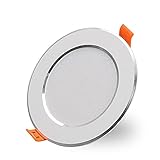 LED Einbaustrahler Downlight Einfache Dekoration Feuerfest Deckenleuchte 3W Warme White Lights 3000k Panel Lampe Geeignet for Restaurantausstellungshalle Villa Badezimmer IP44.Wasserdicht LED Emb