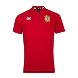 Canterbury Herren British and Irish Lions Rugby Pique Poloshirt, Rot-Tango Red, XL