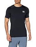Under Armour Men's Armour HeatGear Fitted Short-Sleeve T-Shirt , Black (001)/White , 3X-Larg