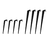 4X Tischbeine New ERA geneigt | Metall Stabil Stahl | Hairpin Legs stabil Tischkufen schlicht Tischgestell minimalistisch Möbelfüße schräg | höhenverstellbar (71cm (Esstisch / Schreibtisch), Black)