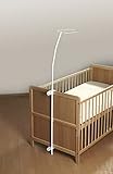 Alvi Standard Himmelstange für Kinder- Babybett inkl. Klemmen | A96419