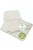 Kinderbettdecke Set 100 x 135 cm aus 100% Bio-Baumwolle - Vegane Baby und Kinder Steppdecke/Bettdecke mit Kopfkissen (100x135 + 40x60)