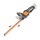 Worx WG261E.9 Akku-Heckenschere – 20V Profi Hecken- und Strauchschere mit 44 cm Schwertlänge – Ideal für hohe Hecken – Wird ohne Akku & Ladegerät g