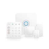 Ring Alarm 5-teiliges Kit (2. Gen.) von Amazon, brandneu – Heimsicherheitssystem mit optionaler unterstützter Überwachung – ohne langfristige Verpflichtungen – funktioniert mit Alex