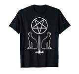 Satanische Katzen | Pentagrammkreuz | Hagel Satan 666 | Evil T-S