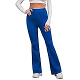 WENZHOU Yoga-Hosen für Damen Activewear-Hosen Trainieren Bootleg Schlaghose Bootcut Sporthose Fitness Hohe Taille Flare Hose Aktive Freizeit Jazzpants Skinny Yoga Pants S