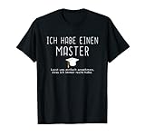 Witziges Geschenk Abschluss Spruch Motiv Master Hut T-S