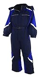 Fortuna F. Schneeanzug Schneeoverall Winteranzug Skianzug SKIOVERALL Winter Kinder 116-140 LB1213 (dunkelblau, 122)