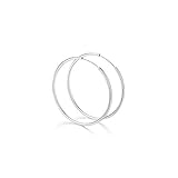 FUUMIY Creolen Silber 925 Ohrringe für Damen, Große&kleine Ohrringe Hoop Kreis für Mädchen/Jungen,Modeschmuck mit Geschenkbox. Geburtstagsgeschenk Weihnachtsgeschenke. Durchmesser-30/40/50/60/70MM