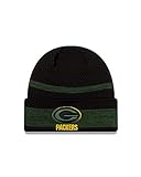 New Era Green Bay Packers Beanie NFL Wintermütze American Football Mütze Sideline schwarz - One-S