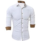 Buby Herren Farbblock Beiläufig Einfaches Revers Langarm Business Hemd Button Up Tops Männer Urban Stilvoll Baumwolle Leinen Dinner Party Hochzeit Host Cardigan T-Shirt Pullover Outwear Mäntel H