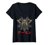 Damen Anime Viking - Zombies - Japanese Otaku - Manga - Norseman T-Shirt mit V