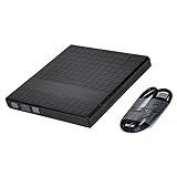 H HILABEE USB 3.0 Externer DVD-Brenner Optisches Laufwerk Lese-Schreib rekorder für Laptops DVD-RW, weitaus bessere Leistung tragbar und dünn - Farb