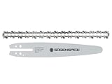 Sägenspezi Carving 25cm Schwert-Set mit 1 Kette 1/4' 60TG 1,1mm passend für Stiga SPR 255 C