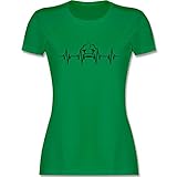 Küche - Herzschlag Kochmütze - L - Grün - Kochen - L191 - Tailliertes Tshirt für Damen und Frauen T-S