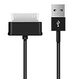 kwmobile USB Kabel kompatibel mit Samsung Galaxy Tab 1/2 10.1/Tab 2 7.0/Note 10.1 - USB Kabel 30 Pin USB Tablet USB-Kabel in Schw