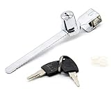 ZZQQ sperren 12st Glass Lock-Serie Display Schrank Schrank Glas-Schiebe-Türschloss Schiebetür mit Zwei Schlüsseln for 5-8mm Glas Für alle inneren Holztüren (Color : NED 318 Iron)