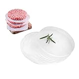 Youery Burger Papier,Burgerpresse Antihaft,Antihaftpapier,Trennpapier,Backpapier Rund,für Patties Hamburger Cheeseburger Kuchen Burgerpressen 500 Stück 13CM/5.1