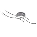 Moderne Deckenlamp LED Deckenleuchte, 3 Flammig LED Leuchtstäbe Wellenförmige Wohnzimmerlampe, geschwungene Leuchte in Wellenform für Ihr Küche, Esszimmer und S