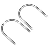 sourcing map 2 Stücke M8 304 Edelstahl U-Schraube Verschluss 51mm Rohr Durchmesser DE