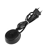 Elektrisches Zahnbürsten-Ladegerät, Ersatz-Elektrozahnbürsten-Ladegerät Modell 3757 Geeignet für Braun Oral-B D17 Oc18 Zahnbürsten-Ladestation Eu (Schwarz)