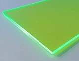 Platte Acrylglas GS, 1000 x 500 x 3 mm, Fluoreszierend grün Zuschnitt alt-intech®