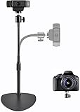 OXENDURE Webcam Ständer Kamerahalterung mit gewichteter Kippschutzbasis,für Logitech Webcam C925e C922x C922 C930e C930 C920 C615,GoPro Hero 8/7/6/5,Arlo Ultra/Pro/Pro 2/Pro 3/Brio 4K,DSLR