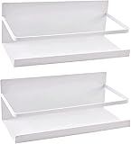 2 Stück Kühlschrank Regal Hängeregal für Kühlschrank Magnet Magnet Gewürzregal mit Ablage Küchenregal Küchen Organizer Aufbewahrung (Weiß)