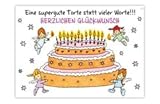 Blinies Sheepworld,, Postkarte, Eine supergute Torte statt vieler Worte!!! Herzlichen Glückw