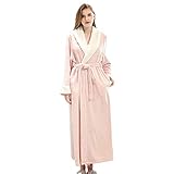 IJNBHU Damen Herbst-/Winter-Bademantel, Wellness-Pyjama-A_XL,Weiches & Kuscheliges Kleid mit Kapuze,Bademantel Superweiche Nachtw