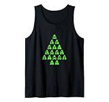 Merry Christmas - Frohe Weihnachten - Baum Grün Farbe Tank Top