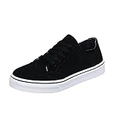 BAOFUBA Freizeitschuhe Damen Mode Wildleder Sportschuhe Casual Flache Turnschuhe Lässige Low Top Sportschuhe Leichtgewicht Board Schuhe Bequeme Einzelschuhe Outdoor rutschfeste L