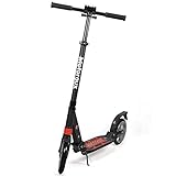 MOTORAUX 200MM Wheel Scooter, Klappbarer City-Roller Höhenverstellbar für Erw