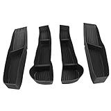 NTUOO 4 Stück für Tesla Model 3 2016-2021 Türaufbewahrung Organizer Box Türgriff Armlehne Organizer Tablett wasserdichte Autoinnenausstattung