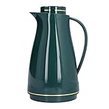 Kaffee-Thermokanne, auslaufsicherer Wasserkocher Kaffeekanne für Reiseisolierung Kaffee-Milchkrug, Milchflasche, Wein(Thermotopf der Serie Finnland: Sen tannengrün)