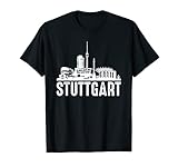 Stuttgart Deutschland T-Shirt Stuttgart Geschenk Skyline T-S