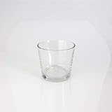 INNA-Glas Kleine Glasvase - Windlicht Alena, klar, 10,5cm, Ø 11,5cm - Blumentopf - Mini Pflanztop