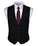 Ruth&Boaz Herren Business Anzug-Weste 3 Taschen,4 Knöpfe 1 groß Schw