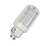 LED Leuchtmittel 4W GU10 3000K Warmweiss 230V 400lm Klar, Zylinder Form, Raumlicht, 270 Grad, Maxiflood, ersetzt 40W Halogen (1ER PACK-Warmweiss)