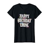 Damen Happy Birthday Emine Mädchen Vorname Buntes Geburtstag T-S