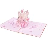 GZjiyu 1 Stk Pop Up Karte, Rosa 3D karte mit Umschlag für Muttertag Valentinstag Geburtstagskarte Hochzeitstag Jubiläumskarte Dankeskarte Freundschaftsk