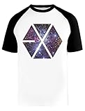 Nebel Staub Baseball T-Shirt Herren Damen Unisex Weiß Rundhals Kurze Ärmel Bio-Baumwolle Tee Men's White XXL