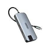 AWYST USB Docking Station USB C. Hub 5-in- 1 Typ C-Hub-Multiport- Adapter mit Ethernet, 4K HDMI, 2 USB 3. 2 Gen2-Ports, PD 100W. Dockingstation Portable Data Hub
