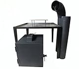 Räuchereiset Feuerstelle Rohre Rohrbogen Räucherofen Set Ständer für R