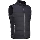JING Elektrische Beheizte Westejacke, USB Aufladung Körperwärmer Gilet Mit 8 Heizzonen, Beheizten Kleidung Für Männer Frauen Im Freien Arbeiten,XL,Black
