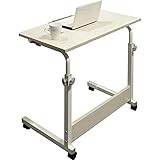 liushop Couchtische C-förmiger seitlicher Endtisch,Mobile Laptoptisch mit optionaler einfacher Struktur,stabil,für Wohnzimmer,Industriestil Simplistischer E