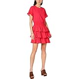 Michael Kors Pucker T-Shirt Smock Dress - Orange - Groß