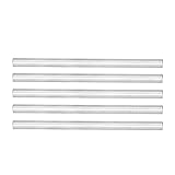 5 Stücke Edelstahl Stange Runde Gerade Welle Stange 6mm Durchmesser Stange Zylinder Lineares Zubehör Set Kit Elektrowerkzeug Pleuel für Roboter Spielzeug DIY(4100-0006-0100)