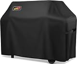 Grillabdeckung-183x119x66cm, Grill Abdeckhaube Wasserdicht 600D Oxford, Gasgrill Abdeckhaube, Reißfest/Winddicht/Wetterfest Abdeckplane Grillschutz ür Brinkmann/Char Broil/Weber/Jenn Air(Schwarz)