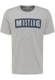 MUSTANG Herren Alex C LOGO Tee T-Shirt, Grau (Mittelgrau 4140), XL